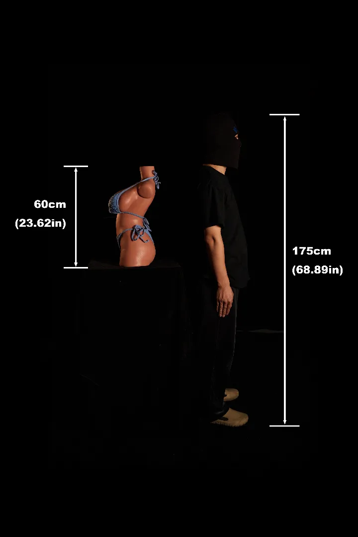 Climax 60cm Silicone BBW Torso with Gel Butt